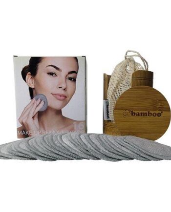 Go  Bamboo Make Up Remover Genanvendelig  16 Stk