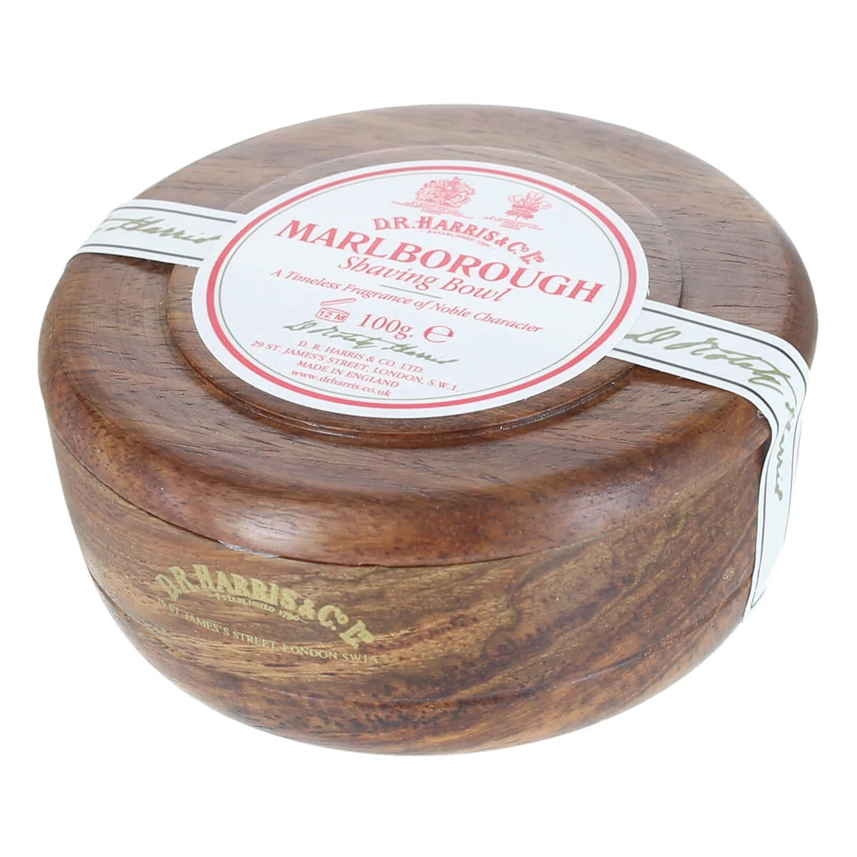 D R  Harris   Co  Ltd Marlborough Barbersæbe I Mahogni Træskål  100 Gr