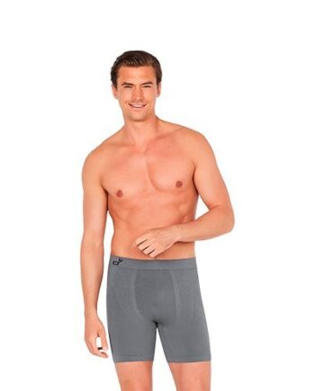 Mens Longer Boxer Charcoal Str  M   1 Stk