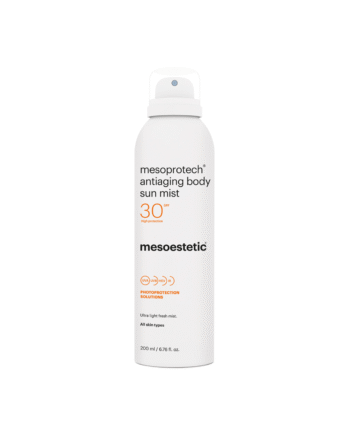 Mesoestetic Mesoprotech Antiaging Body Sun Mist 30    Antiage Solcreme   Mist Med God Solbeskyttelse   200 Ml    Velegnet Til Sport Og Udendørsbrug