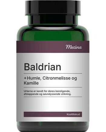 Mezina Baldrian   Humle  Citronmelisse Og Kamille  120 Kapsler