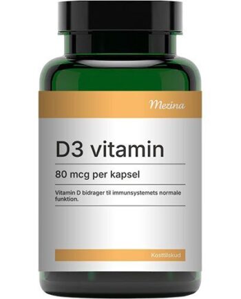 Mezina D3 Vitamin 80 Mcg   200 Kapsler