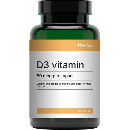Mezina D3 Vitamin 80 Mcg   200 Kapsler