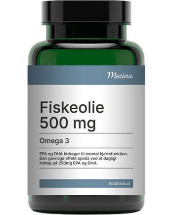 Mezina Fiskeolie Omega 3   500 Mg   180 Kapsler