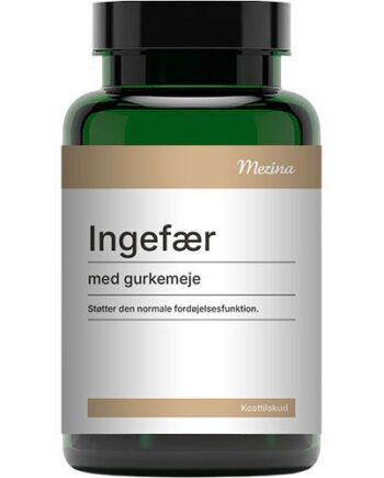 Mezina Ingefær Med Gurkemeje   120 Tabletter