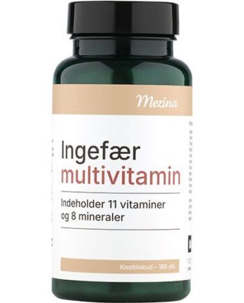 Mezina Ingefær Multivitamin   180 Tabletter