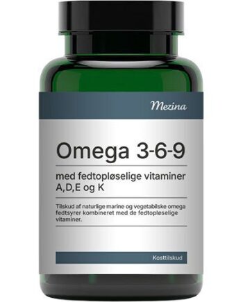Mezina Omega 3 6 9 Med Vitamin Adek   90 Kapsler