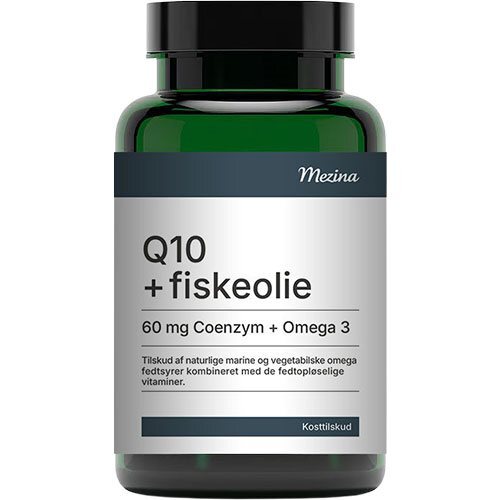 Mezina Q10   Fiskeolie   60 Kapsler