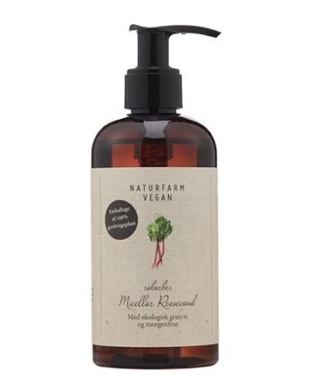 Naturfarm Vegan Micellar Rensevand Rabarber   250 Ml