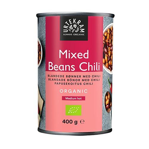 Urtekram Mixed Beans Chili ø  400g