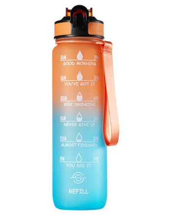 Motivationsflaske 1 Ltr Orange Grøn