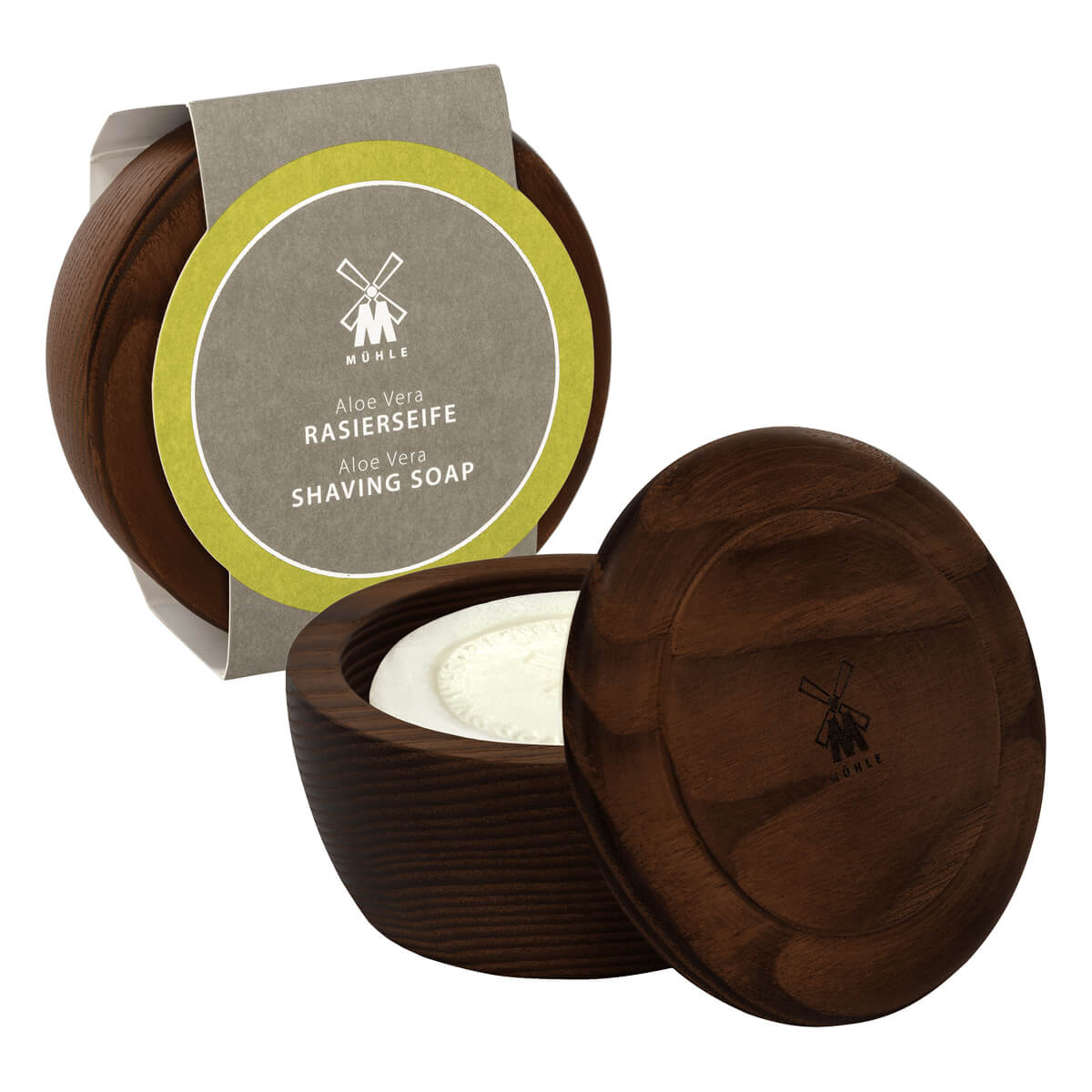 M? Hle Shaving Barbersæbe I Træskål Aloe Vera 65 Gr