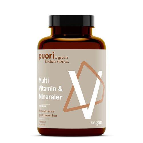 Multi Vitamin   Mineraler Puori   60 Kapsler