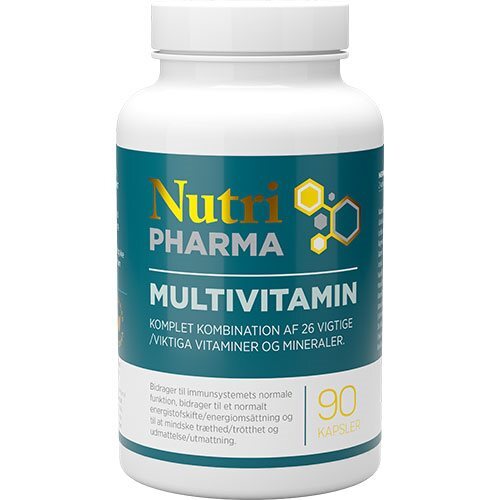 Nutripharma Multivitamin   90 Kapsler