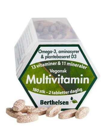 Multivitamin Vegansk Berthelsen   180 Tabletter