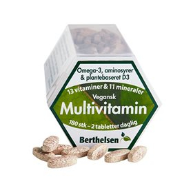 Berthelsen Multivitamin Vegansk 180 Tab