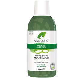 Dr Organic Mundskyl Aloe Vera 500 Ml