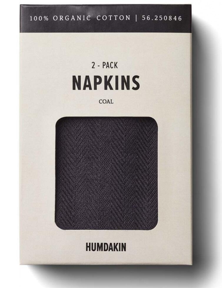 Humdakin Stofservietter 2 Pak  Coal