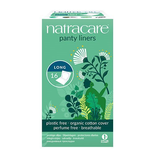 Natracare Trusseindlæg  Panty  Liner Long  Enkeltvis Indpakket  øko  16 Stk