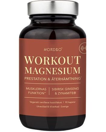 Nordbo Workout Magnesium   90 Kapsler