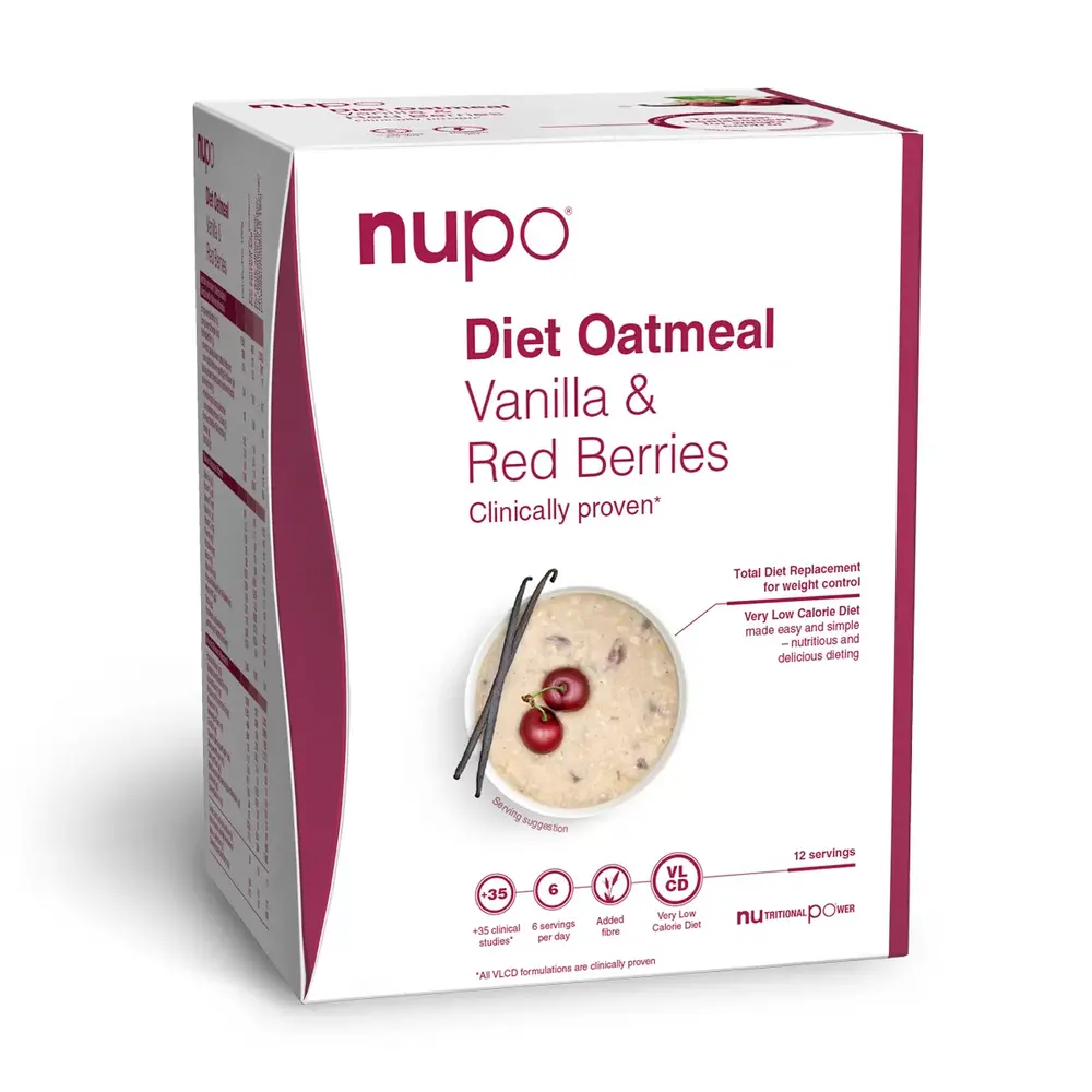 Nupo Diet Oatmeal Vanilla Red Berries  384g