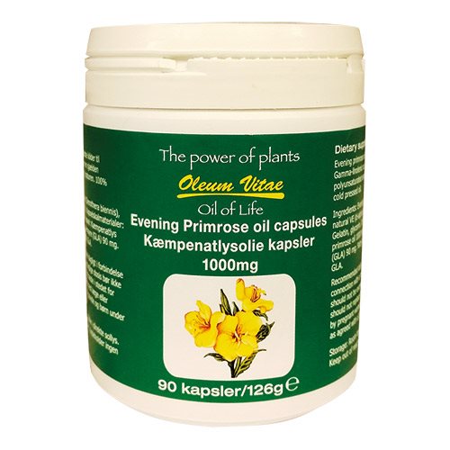 Oil Of Life Kæmpenatlysolie 1000 Mg   90 Kapsler
