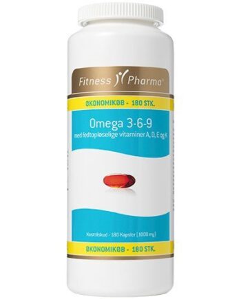 Omega 3 6 9 M  Adek Vit  Fitness Pharma   180 Kapsler