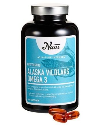 Nani Food State Omega 3 Alaska Vildlaks   180 Kapsler