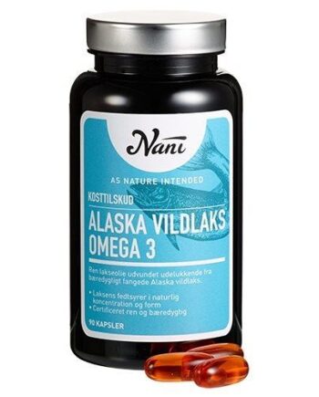 Nani Food State Omega 3 Alaska Vildlaks   90 Kapsler