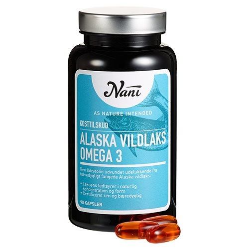 Nani Food State Omega 3 Alaska Vildlaks   90 Kapsler