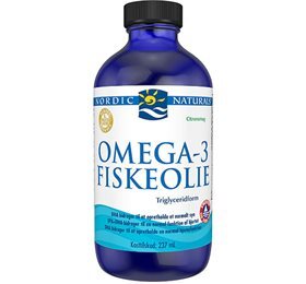 Nordic Naturals Omega 3 Fiskeolie  Citronsmag  237ml