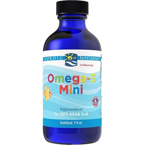 Nordic Naturals Omega 3 Mini Med Jordbærsmag   119 Ml