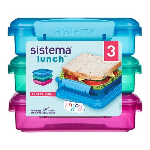 Sistema Opbevaringsboks Sandwich  3 Pak
