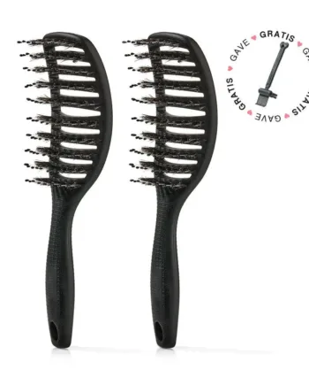 2 Stk  Curvy Brush   Gratis Gave   2 Stk Soft Black  Spar 23    Gratis Cleaning Brush