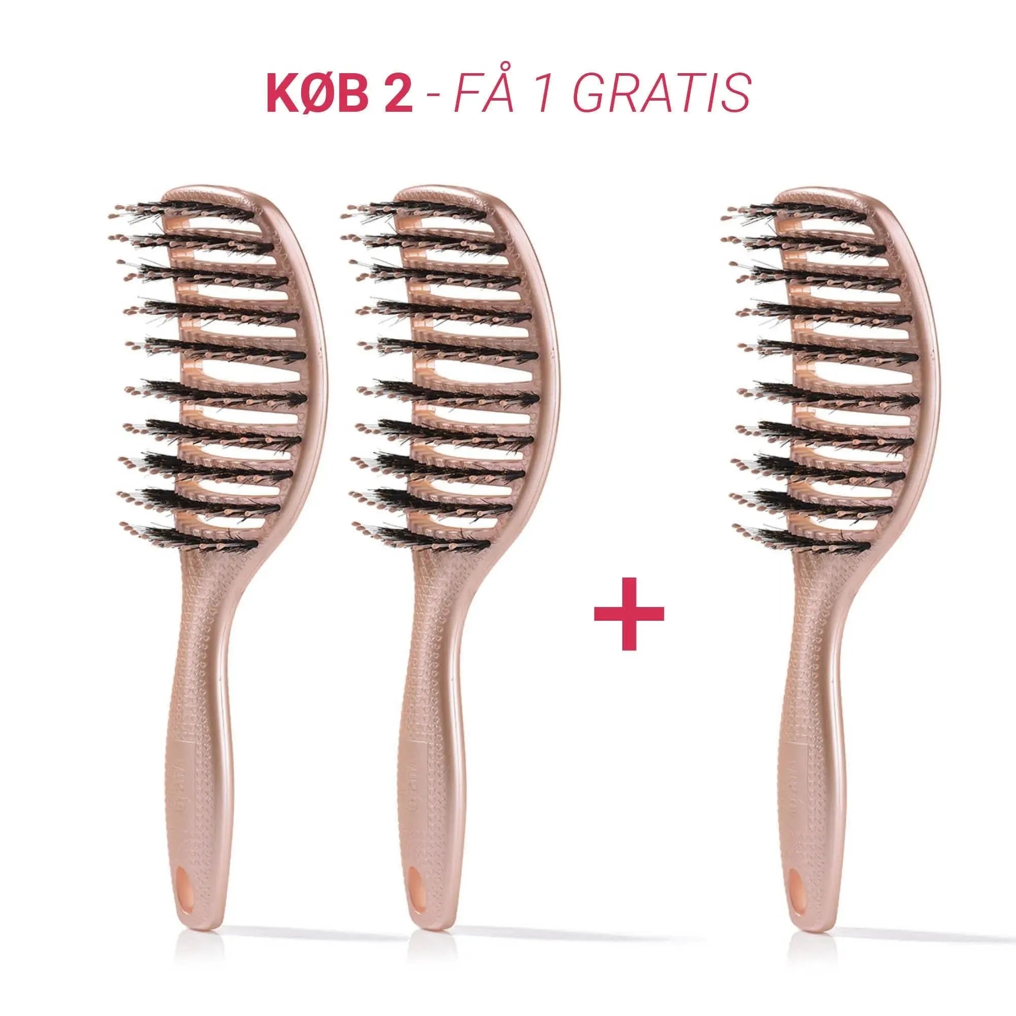 Curvy Brush Køb 2 Stk  Få 1 Stk Gratis   2 Stk Shiny Rose   1 Stk Gratis