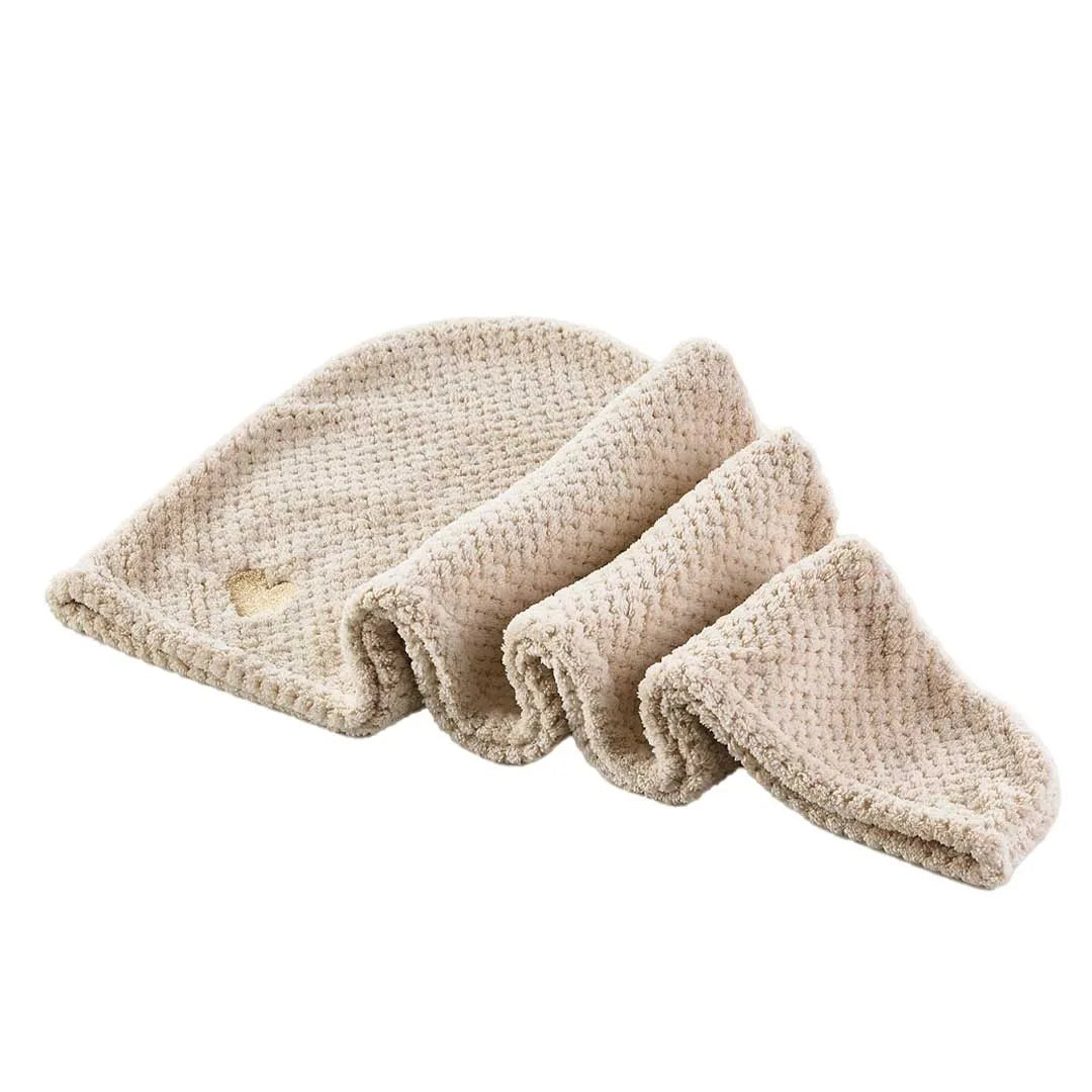Mikrofiber Håndklæde Til Hår   Sand