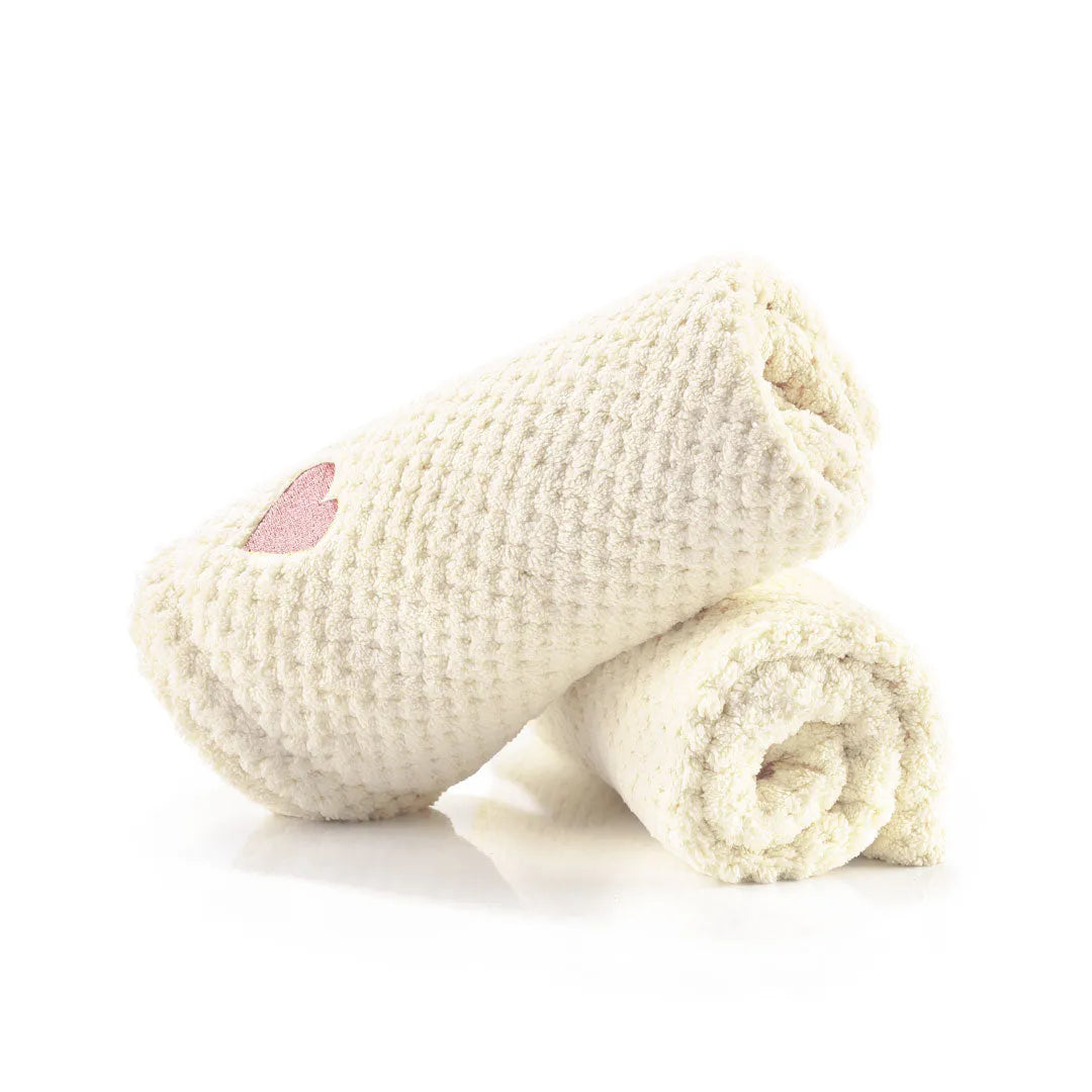 Mikrofiber Håndklæde Til Hår   Pudder 2 Stk   Spar 15