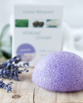 Organic Konjac Lavendel Svamp