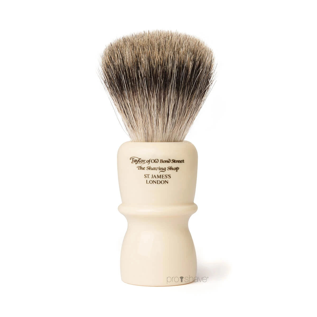 Taylor Of Old Bond Street Barberkost  Pure Badger  Classic  Xl  Høj  Ivory