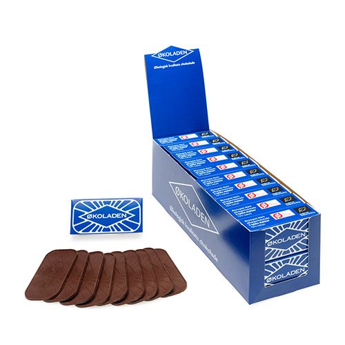 økoladen Pålægschokolade Mørk 9 Stk ø  40g