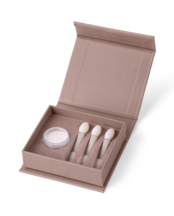 Naillak Pearl Powder   Pink  Inkl  3 Applikatorer