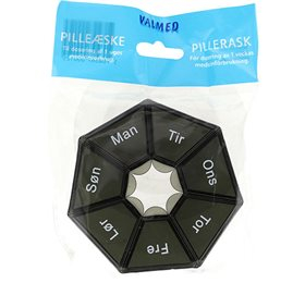 Pilleæske 7 X 1 Rum Rund