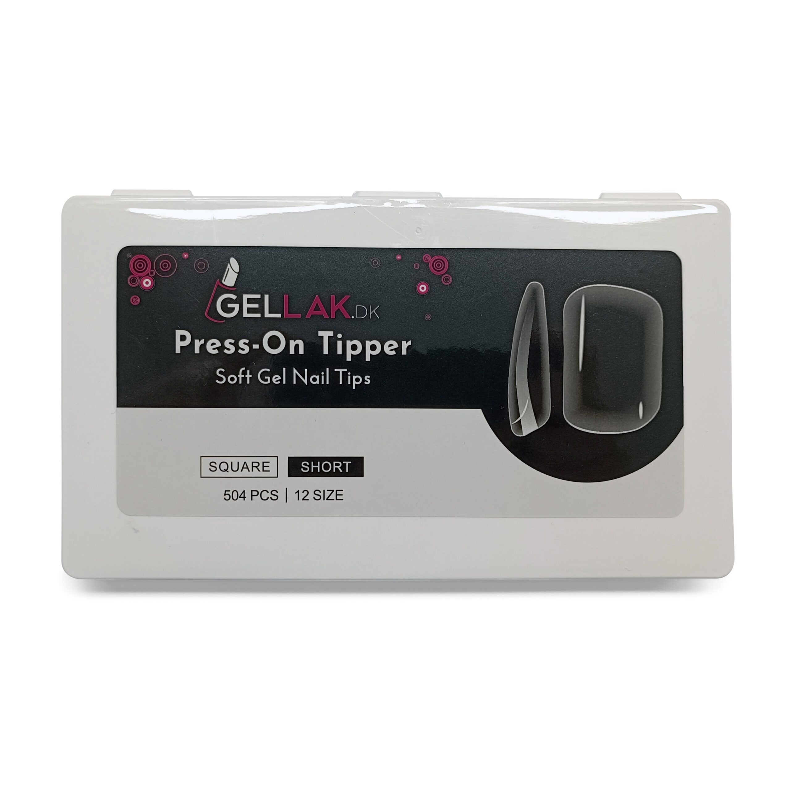 Press On Tipper Square Short Soft Gel Tips Gelly Nail Tips