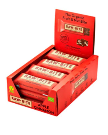 Rawbite Apple Cinnamon ø  Bull  50g  Køb 12 Stk  Spar 10