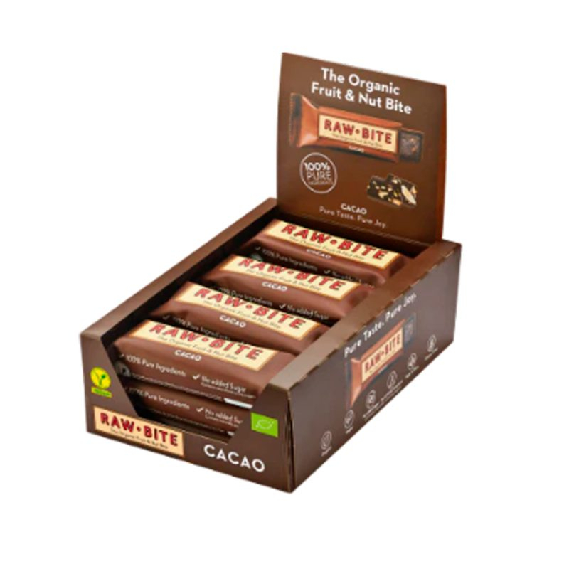Rawbite Kakao Bull 50 G Køb 12 Stykker Spar 10