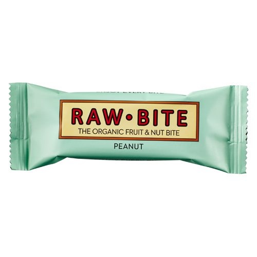 Rawbite Peanut ø Frugt  Og Nøddebar  50 G