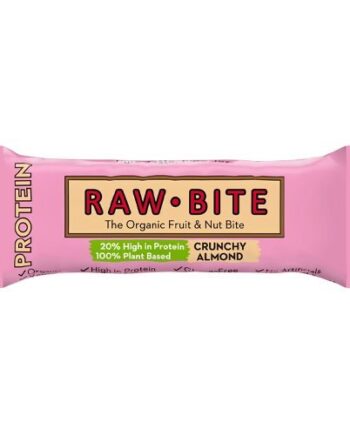 Rawbite Protein Crunchy Almond økologisk   45 Gram