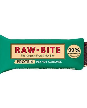 Rawbite Proteinbar Peanut Caramel økologisk   45 Gram
