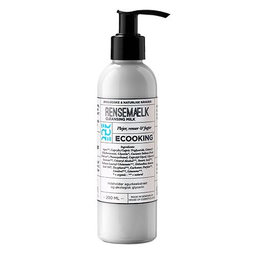 Ecooking Rensemælk   200 Ml   Inkl  Gratis Ecooking Ansigtolie 10 Ml  Værdi 159 95