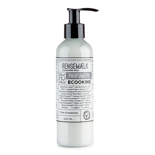 Ecooking Rensemælk Parfumefri   200 Ml   Inkl  Gratis Ecooking Ansigtolie 10 Ml  Værdi 159 95